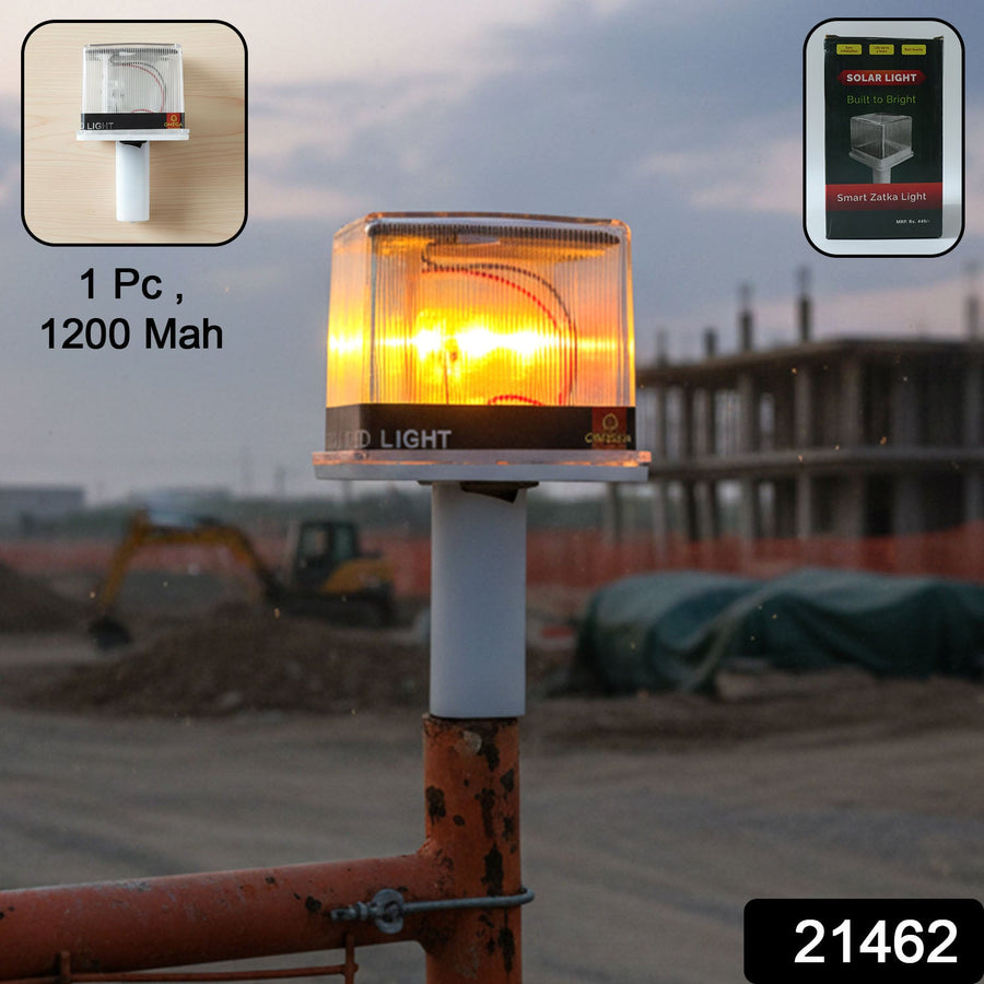 Solar Warning Light – Bright, Eco-Friendly Outdoor Safety Signal