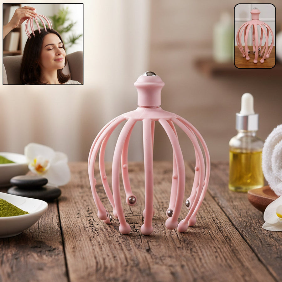 Scalp Massager – Rolling Ball Tips for Stress Relief & Relaxation