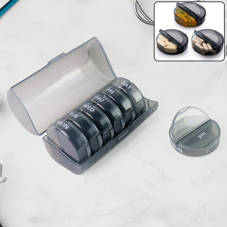 Weekly Pill Organizer – 7 Day AM/PM Medicine Box | FERVENT