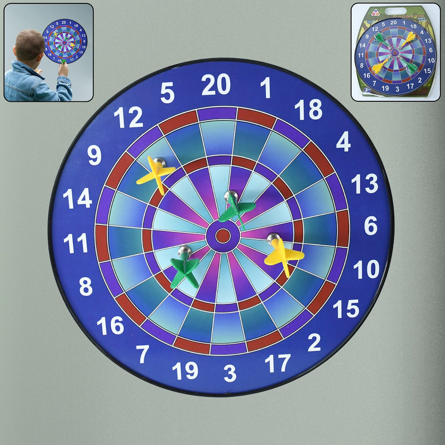 Magnetic Dartboard – Safe Indoor Game Set with 4 Colorful Darts
