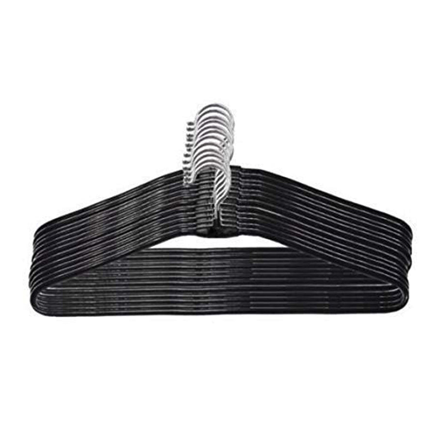 Stainless Steel Hangers – Durable 10-Pack Wardrobe Organiser | BathNova