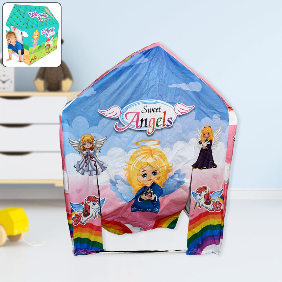 Kids Play Tent House – Jumbo School Theme, Foldable & Multicolour | Play & Move
