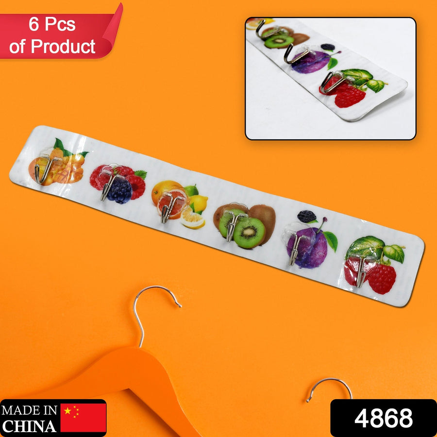 Adhesive Wall Hooks – Strong, Transparent, Multiuse (6 Pcs) | GlimmerHome