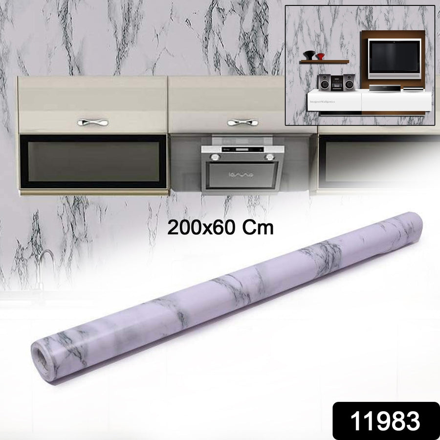 Marble Kitchen Wallpaper – Easy Peel & Stick Renovation 2m x 60cm