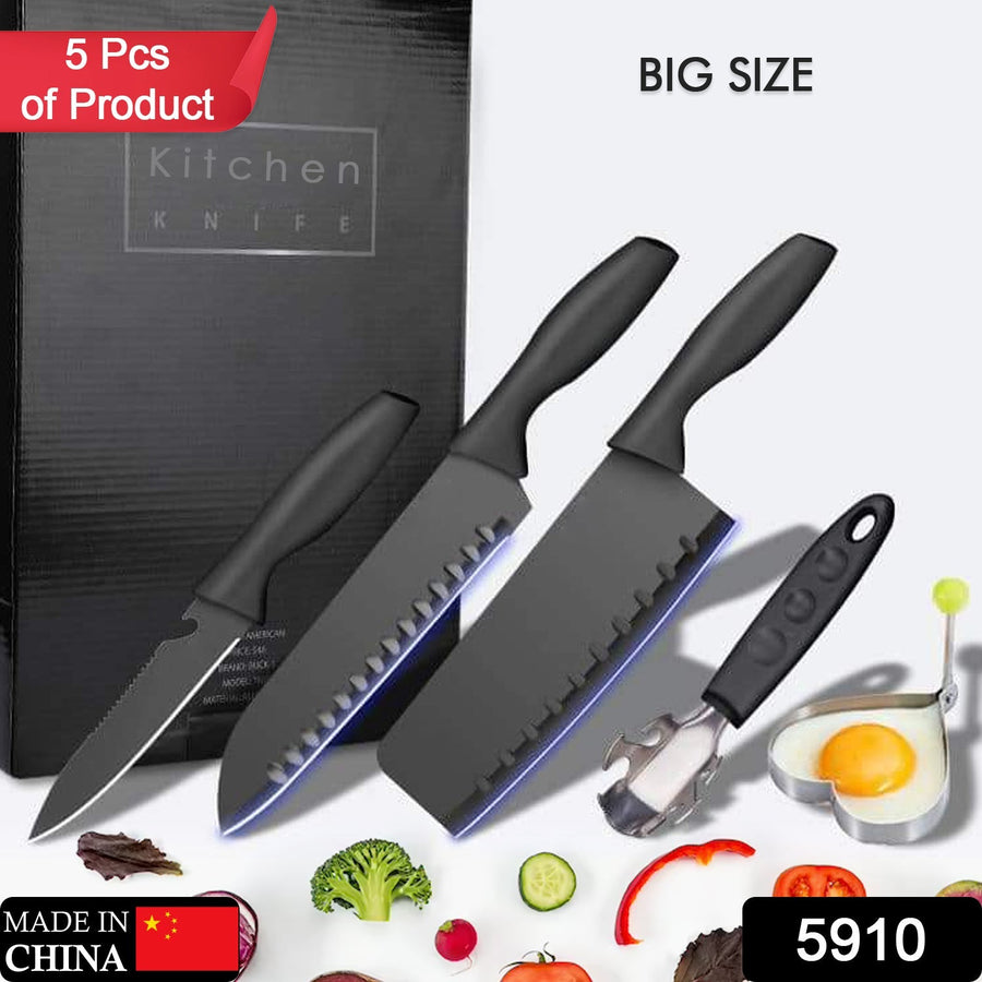 Stainless Steel Kitchen Knife Set – 5-Piece Professional |