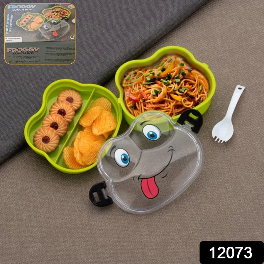Froggy Lunch Box for Kids – Double Layer, Leakproof Tiffin | Lunchie Bunchie