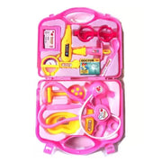 Kids doctor play set with various tools and accessories.