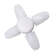 Design detail of foldable fan blades on LED bulb