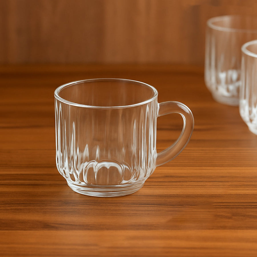 Transparent Plastic Tea Cups Set of 6 – Unbreakable & Lightweight