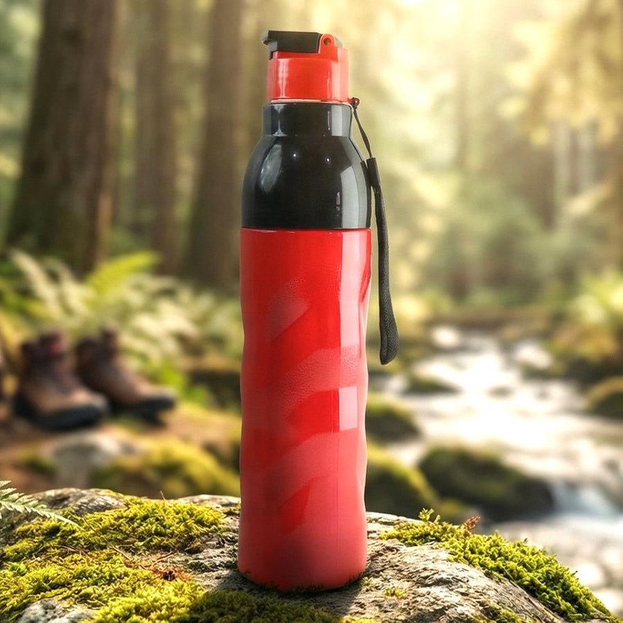1000ml Sports Water Bottle – Leakproof Flip Lid & Carry Strap