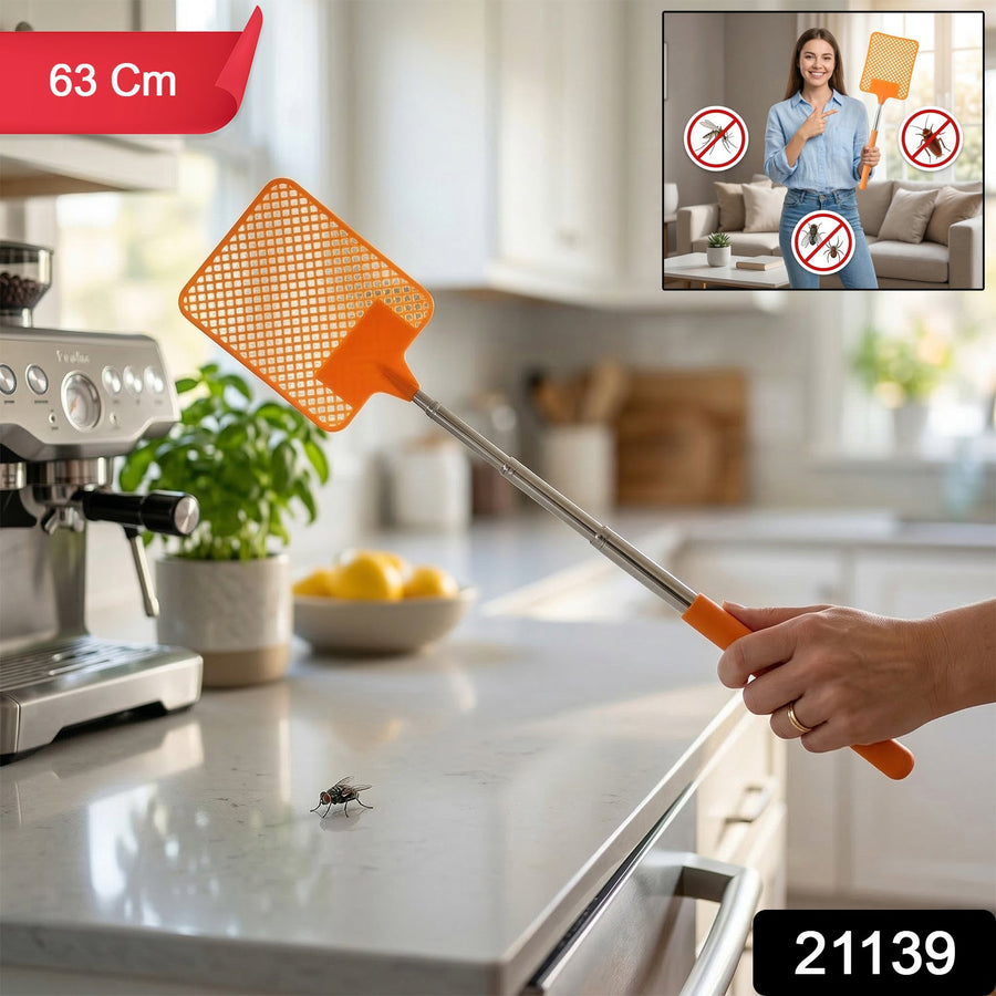 Plastic Fly Swatter – Long Reach Insect Control Tool for Home & Outdoors
