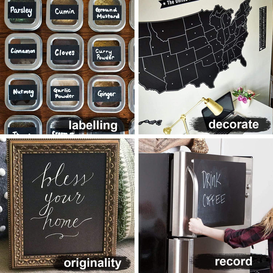 Blackboard Wall Sticker – Erasable Chalkboard Decal | TinyTrendy
