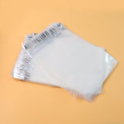Pack of self-adhesive courier polybags 6.5x8 inch displaying waterproof tamper-proof packaging