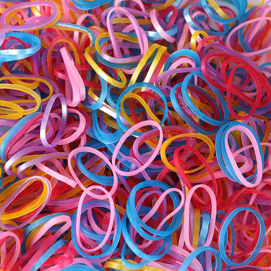 Multicolor Elastic Rubber Bands – Flexible & Reusable | Papezo