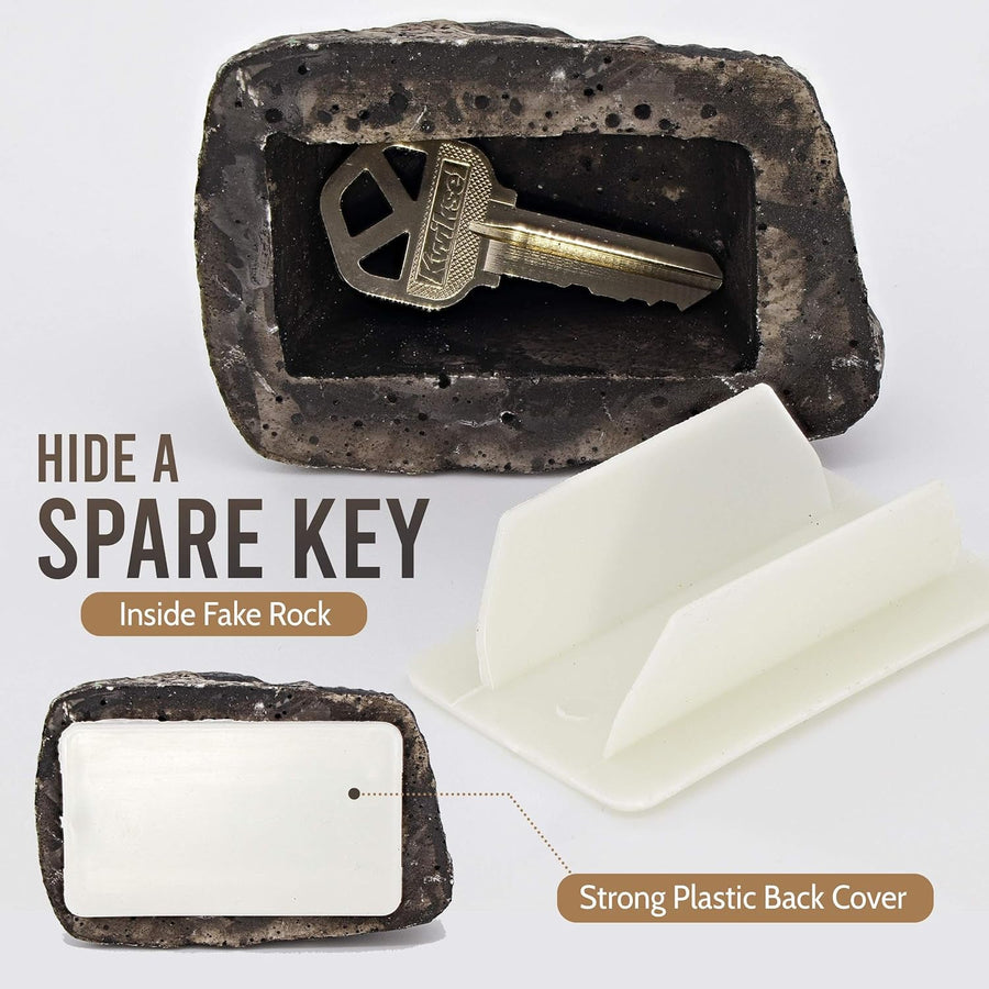 Fake Rock Key Hider – Discreet Outdoor Key Storage | Safelix