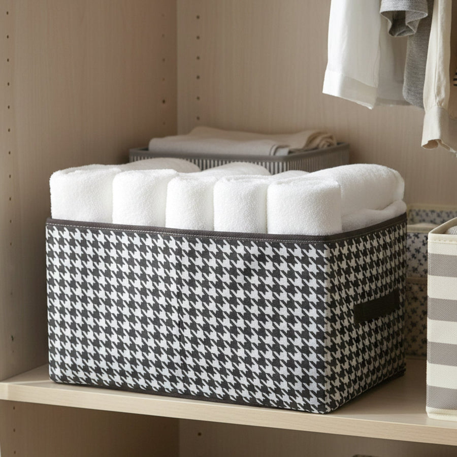 Foldable Fabric Storage Basket – Space-Saving Organiser for Home