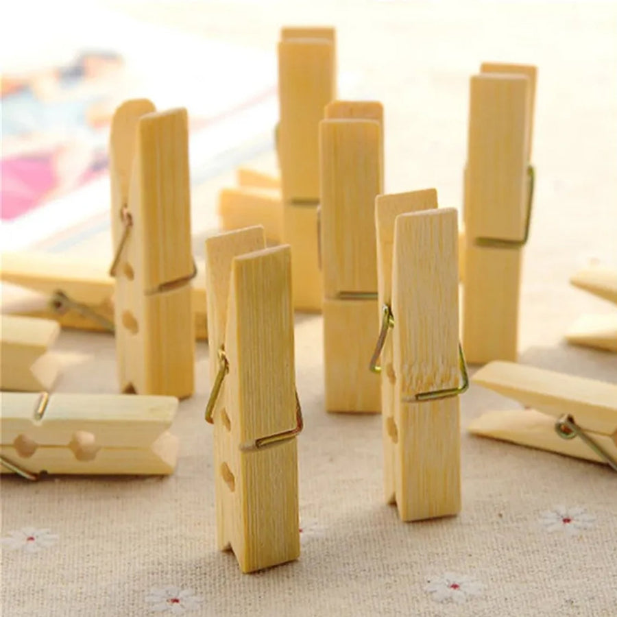 Wooden Clothespins – Heavy-Duty Laundry & Craft Clips | BathNova