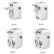 Specifications and dimensions of the Poravar worldwide adaptor.