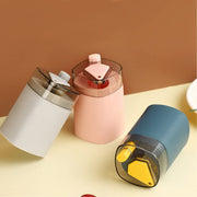 Durable plastic toothpick container, designed for safe and easy access.