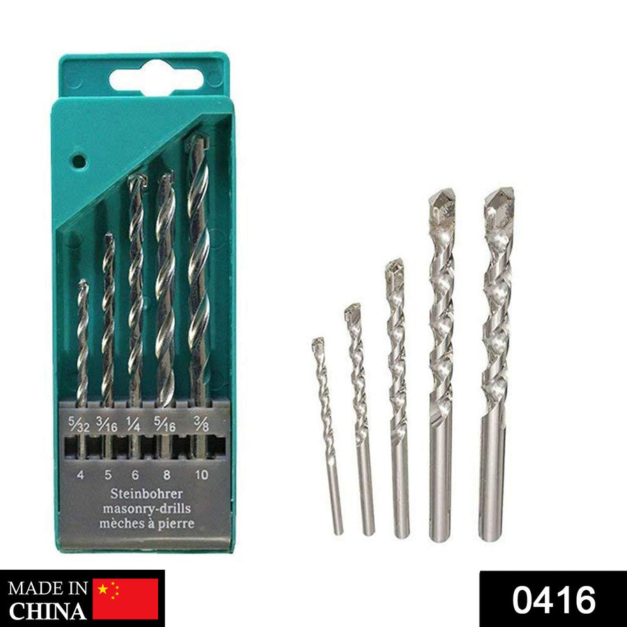 Metal Drill Bit Set – 5-Piece Carbide Tips, Multicolor | Indo Glow
