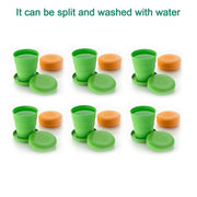 This durable collapsible cup with a lid is essential for camping and outdoor adventures.