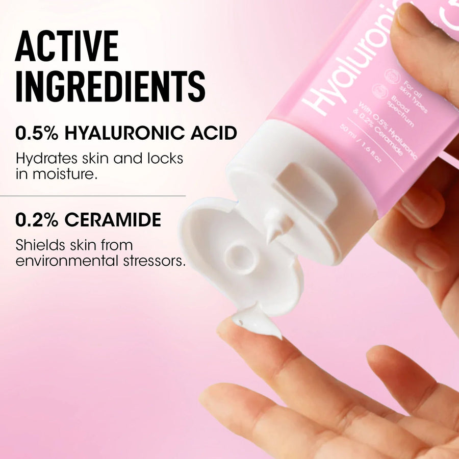 Hyaluronic Sunscreen SPF 50 – Lightweight Hydrating Sun Protection
