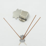 Complete pack of 12 self-adhesive stainless steel agarbatti stands.