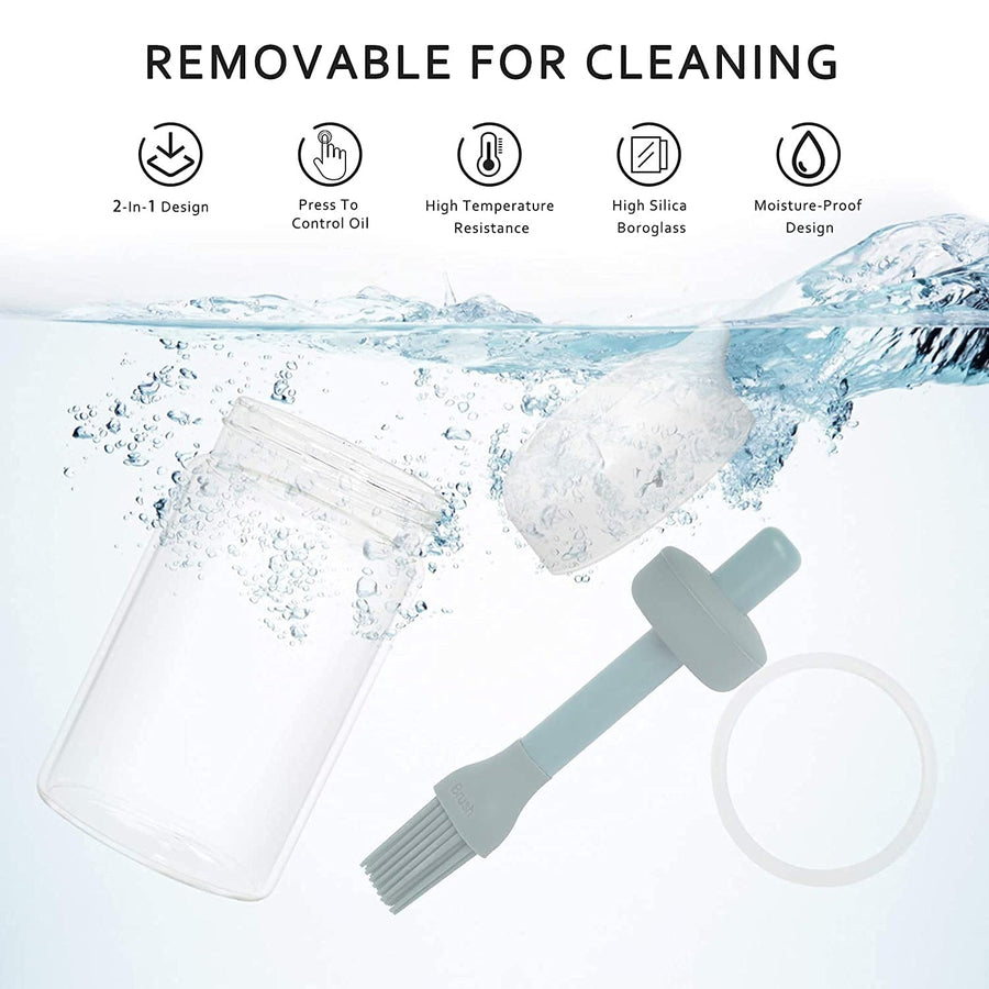 2-in-1 Oil Dispenser – Silicone Brush & 250ml | Vastate