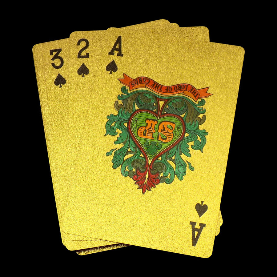 Gold Plated Playing Cards – Waterproof Luxury Poker Deck | Spark Tots