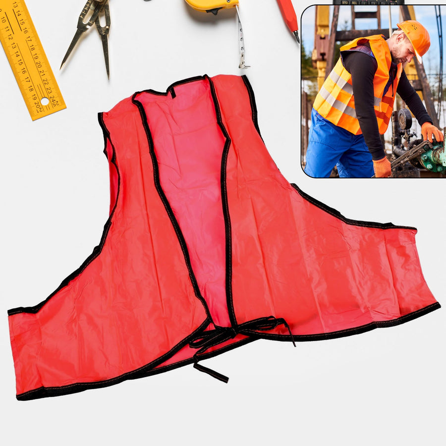 High Visibility Safety Vest – Soft PVC, Tie Closure | FlexArmor