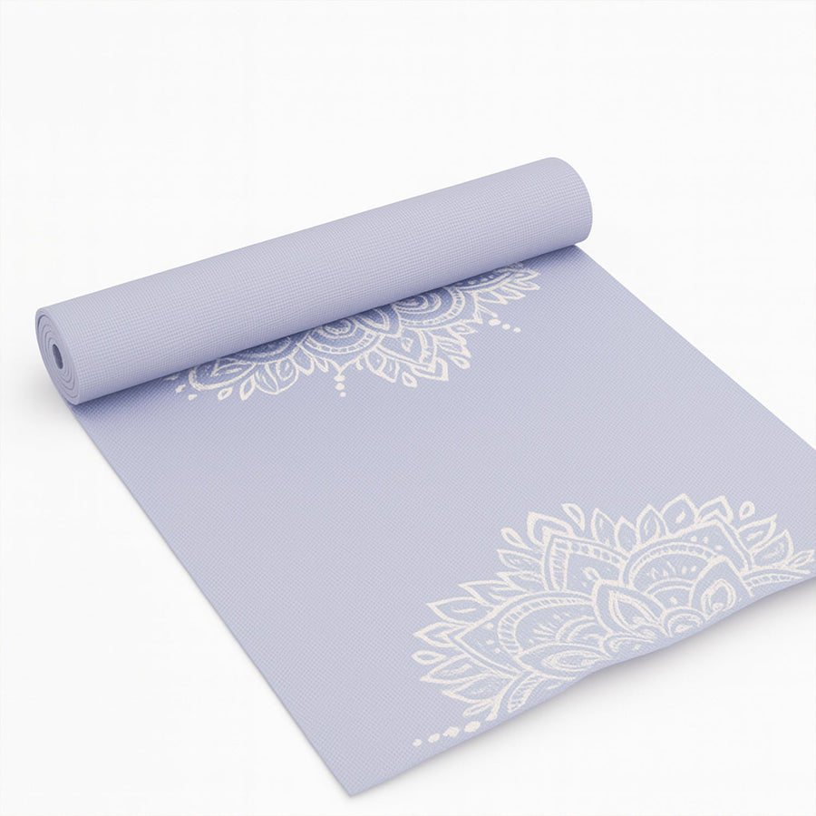 Non-Slip Printed Yoga Mat – Cushioned Mandala Design