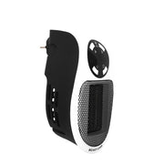 Hand holding the lightweight Portable Electric Heater, showcasing its travel-friendly size.