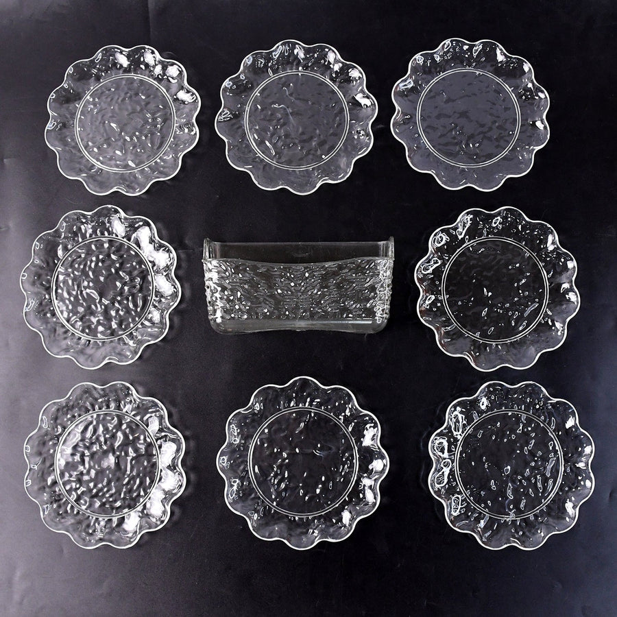 Plastic Bowl Set – 9-Piece Unbreakable Serving Tray Combo