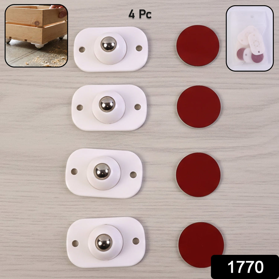 Furniture Moving Roller Mini Wheels – Heavy-Duty 4 Pc Set