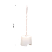 Top-down view of the Pro Clean toilet cleaning brush neatly stored in its holder.