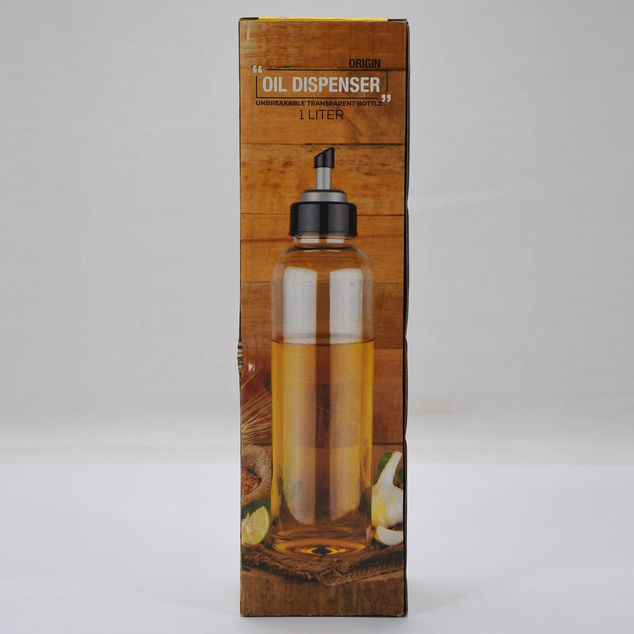 Plastic Oil Dispenser – 1 Litre Transparent Bottle | Vastate