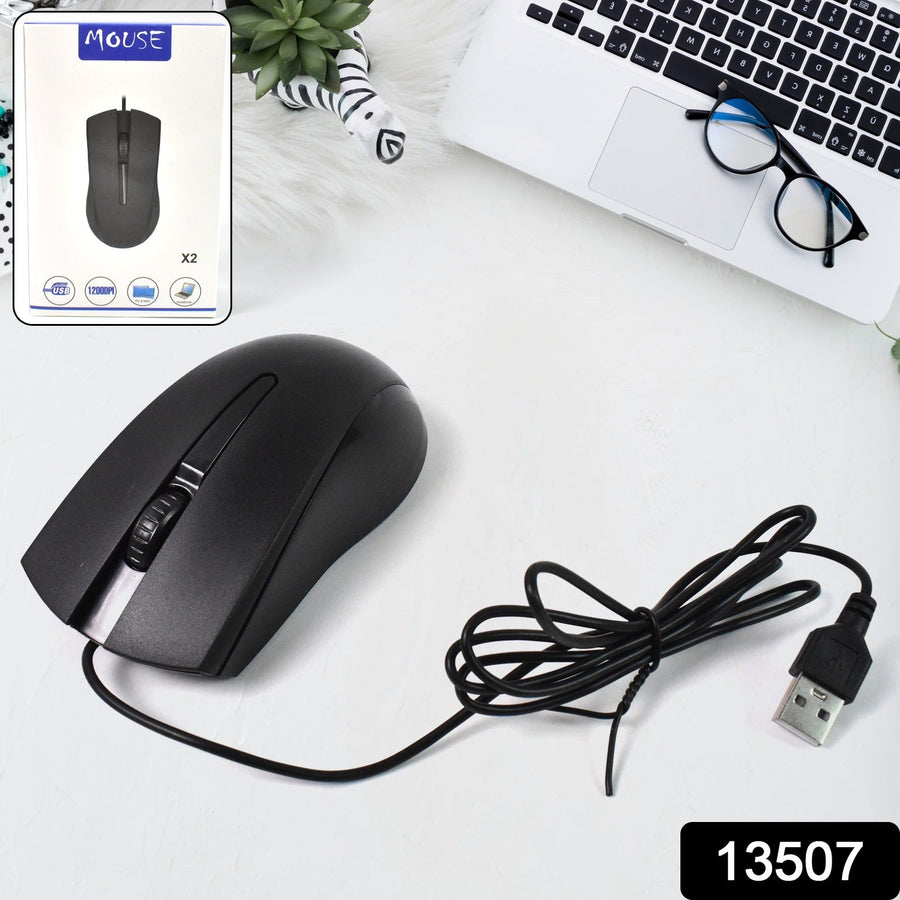 Wired Optical Mouse X2 – Precision & Comfort for PC/Laptop | Compshop
