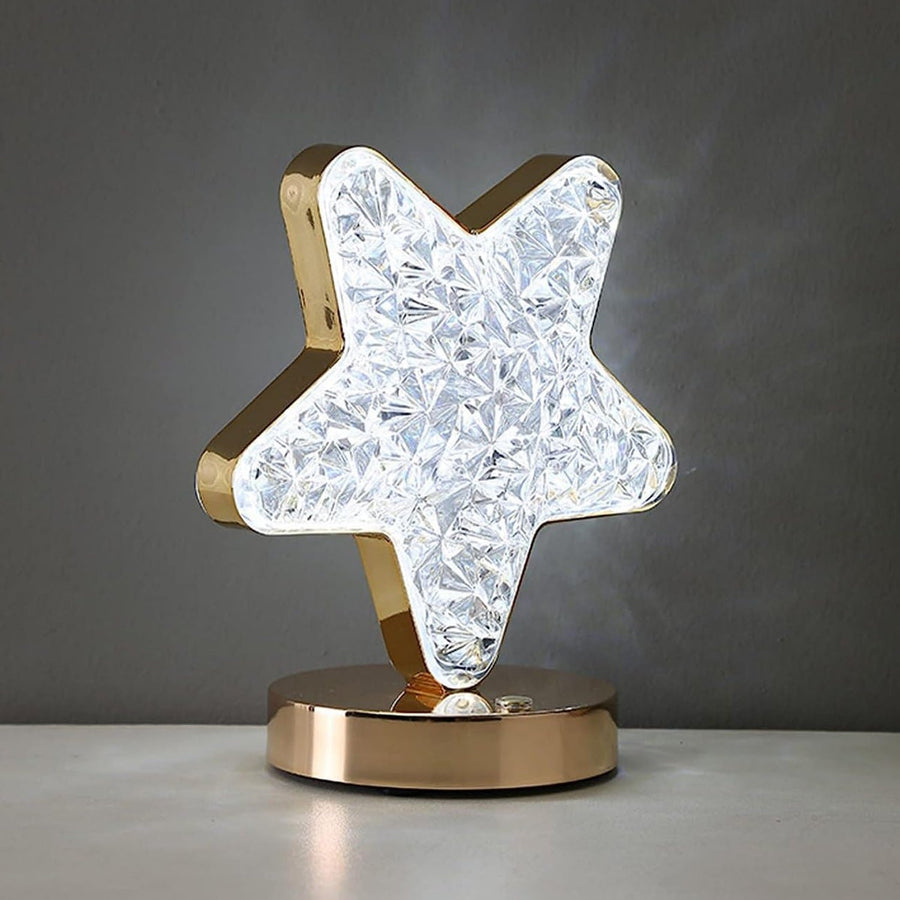 Crystal Diamond Lamp – USB Rechargeable, Dimmable LED | Styleva