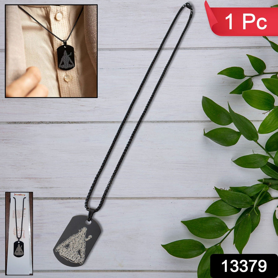 Mahadev Locket – Stainless Steel Shiv Pendant for Men | Indo Glow