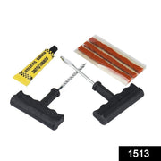 Full RaceVault tubeless tyre puncture repair kit laid out.