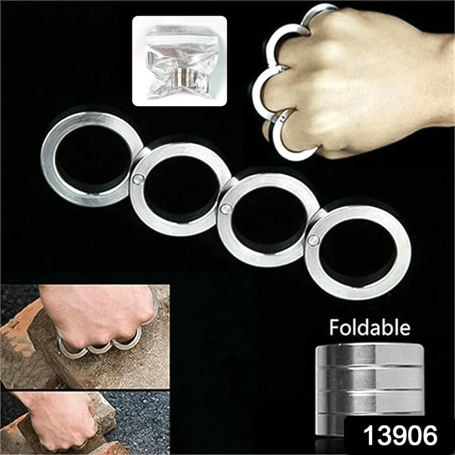 Fidget Ring – Portable 4-Finger Rotating Stainless Steel | Menclave