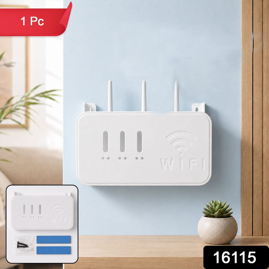 Wall Mount WiFi Router Holder – Space-Saving Cable Management Solution