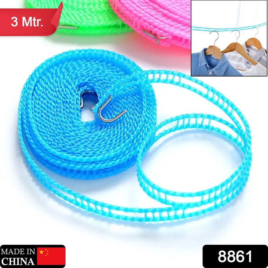 Anti-Slip Clothesline Rope – 3m Nylon, Indoor/Outdoor | Organivo