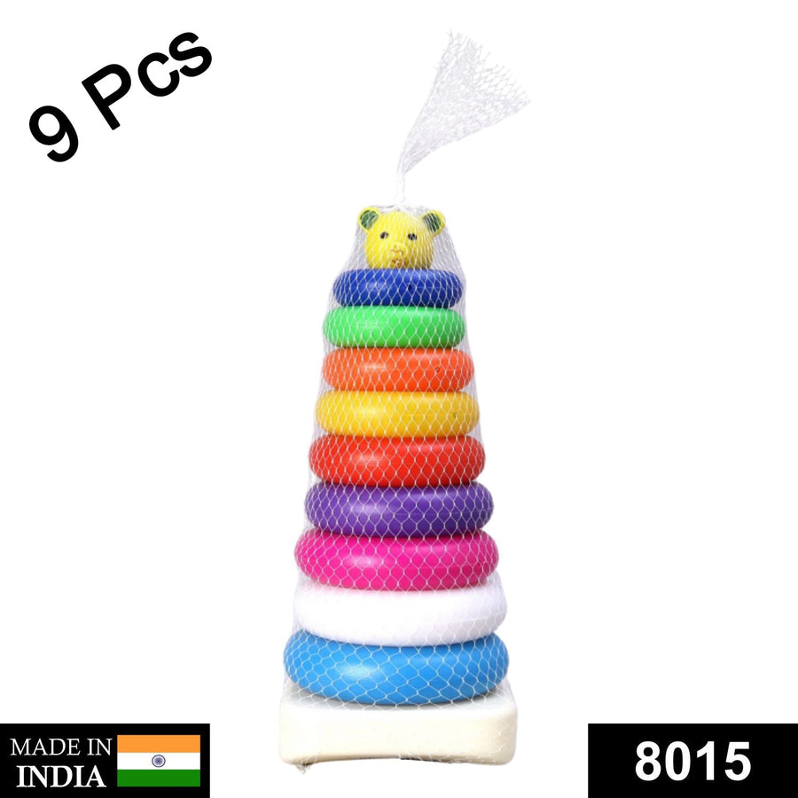 Teddy Bear Stacking Rings Toy – 9 Pcs Educational | Little Blocks