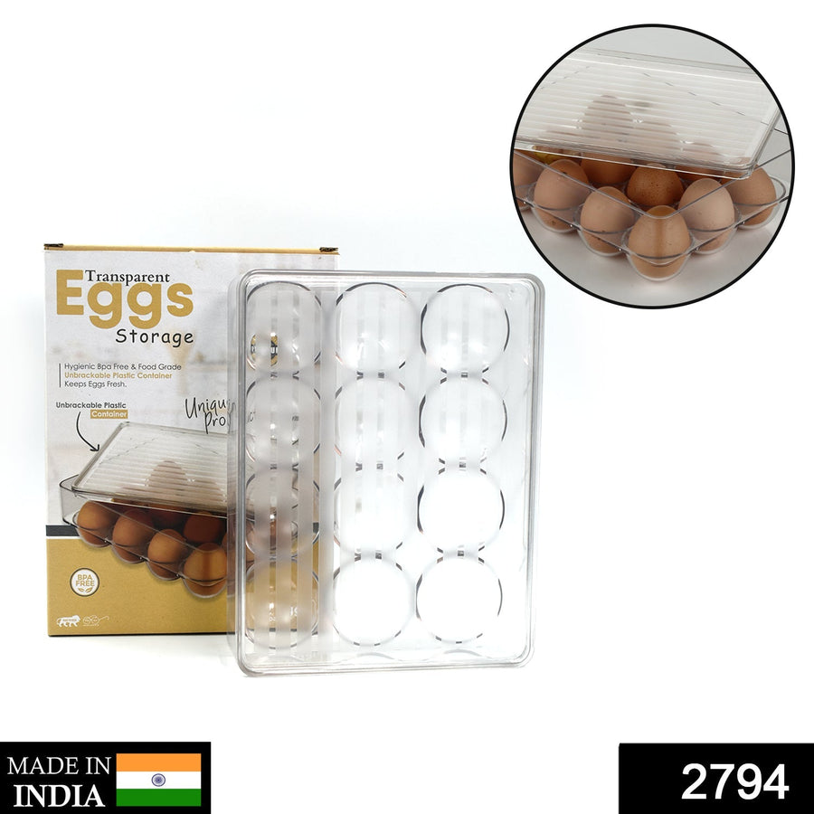 Egg Storage Box – 12-Cavity Refrigerator Organiser | Organivo