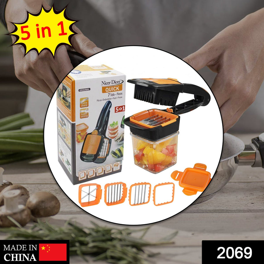 Vegetable Chopper 5-in-1 – Multi-functional Food Dicer | Quickslice