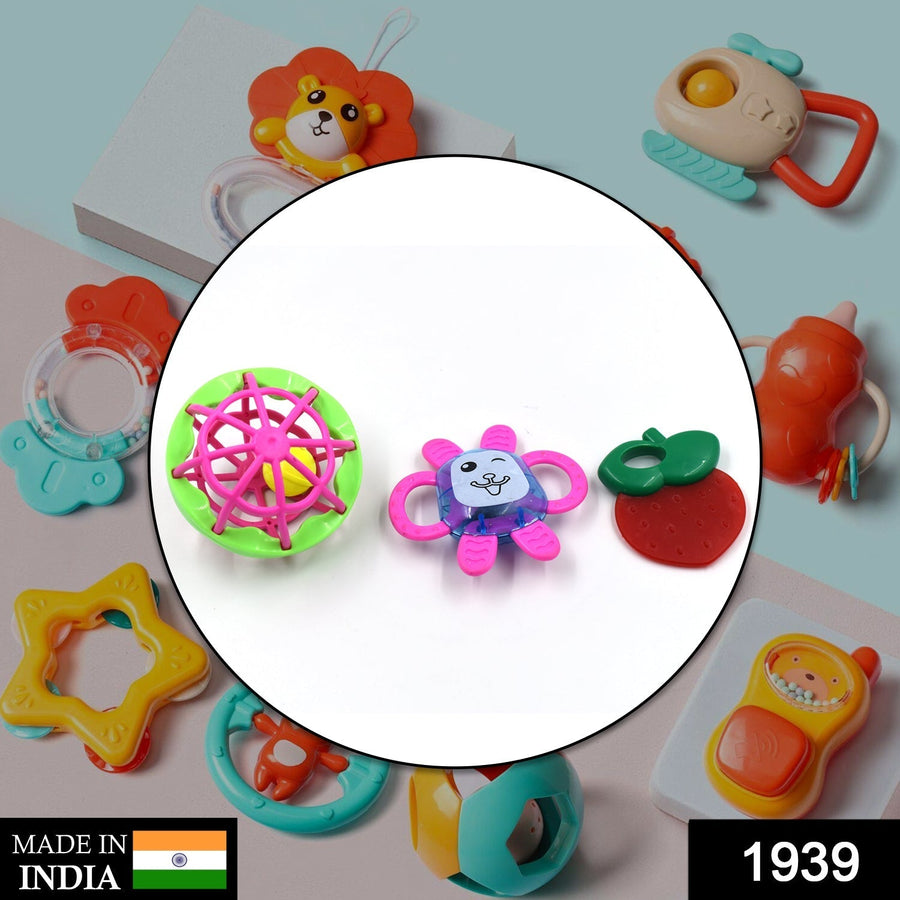 Baby Rattle Toy Set – 3-Piece for Sensory Play & Early Learning | Aditi