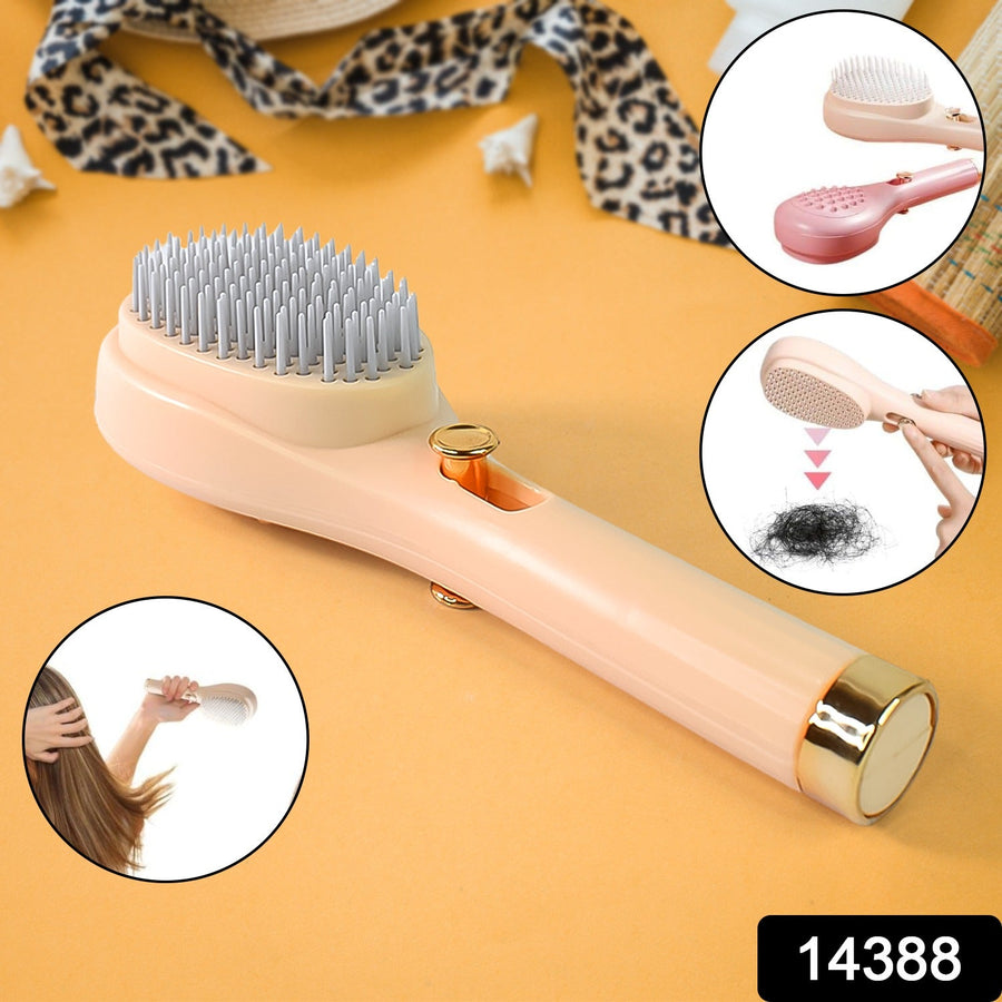 Self-Cleaning Detangling Hairbrush – Anti-Static & Scalp Massage