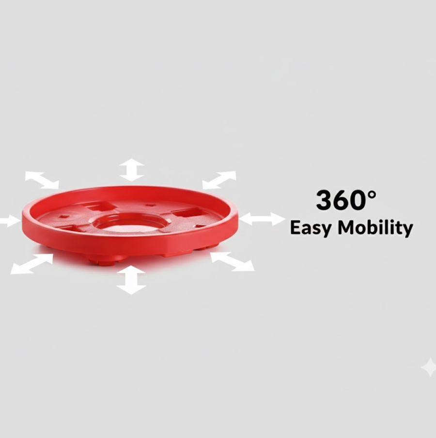 Gas Cylinder Trolley – Movable Wheels & Durable Plastic | Tidy Table