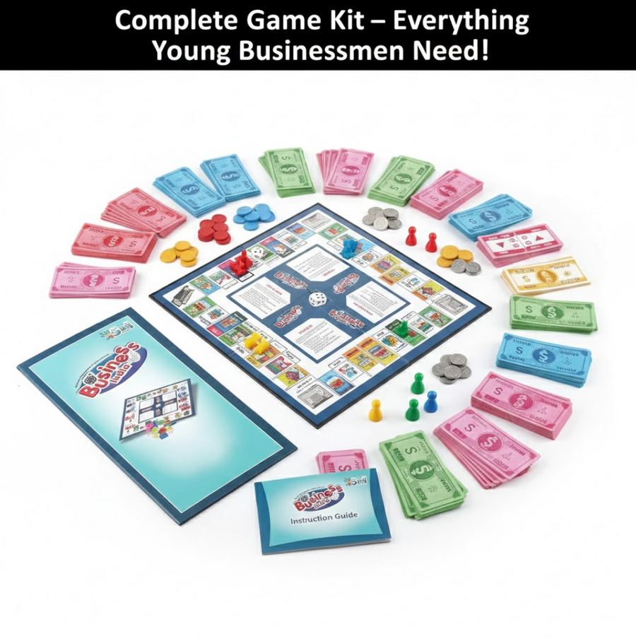 Business Board Game for Kids – 5-in-1 Educational Fun | Aditi
